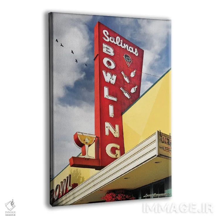 تابلو دکوراتیو سالن سالیناس اثر لری گروسمن - نمای پرسپکتیو محصول