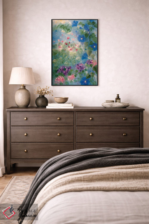 تابلو دکوراتیو شکوفه صبحگاهی زودهنگام اثر لیندا راوچ - D3B