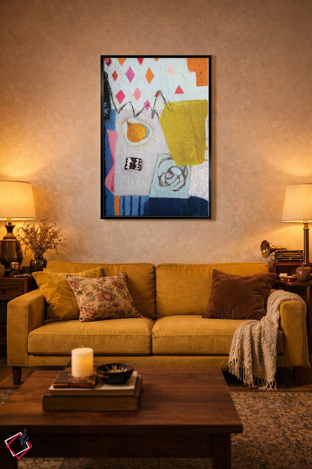 تابلو انتزاعی میز اثر آندریا لوپز - D4B