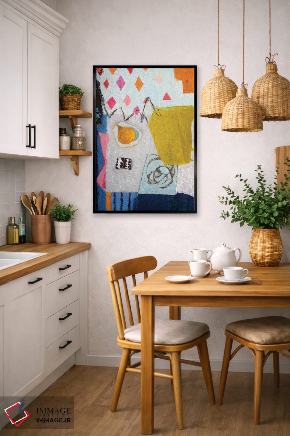 تابلو انتزاعی میز اثر آندریا لوپز - D6B