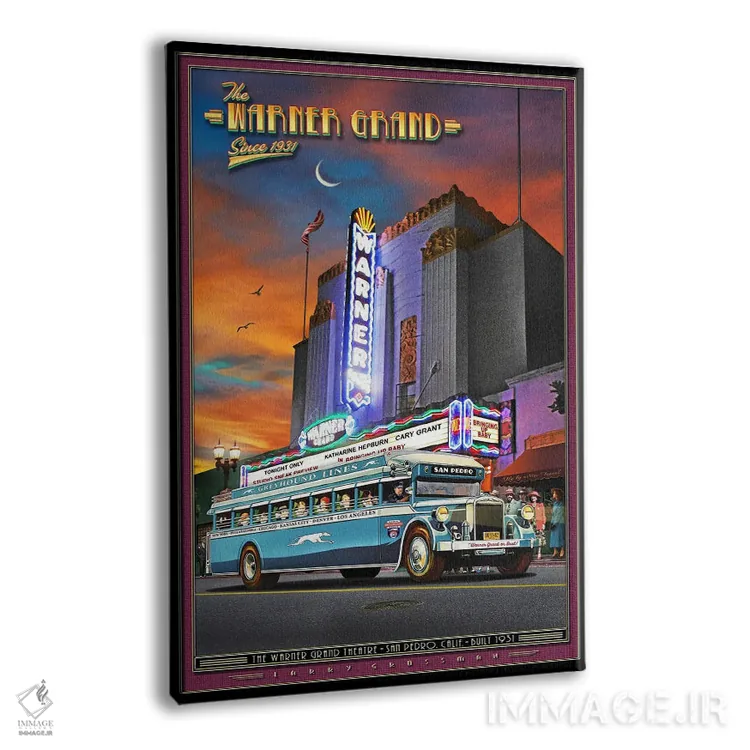 تابلو دکوراتیو تئاتر وارنر گرند اثر لری گروسمن - نمای پرسپکتیو محصول