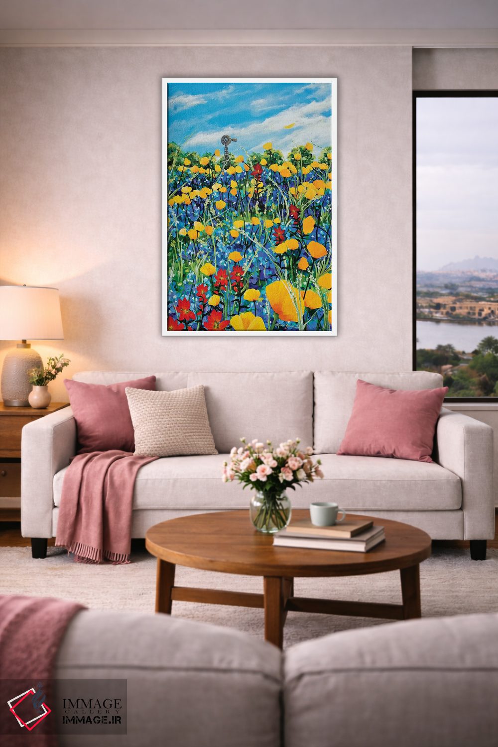 تابلو دکوراتیو منطقه تپه ای اثر لیندا راوچ - D3W