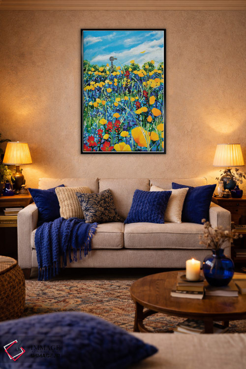 تابلو دکوراتیو منطقه تپه ای اثر لیندا راوچ - D4B