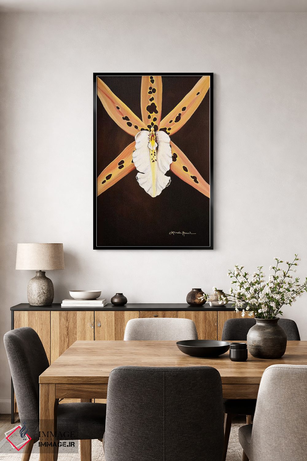 تابلو دکوراتیو ملکه آفریقایی اثر لیندا راوچ - D5B