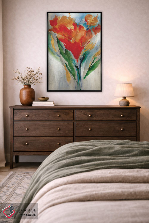 تابلو دکوراتیو دسته گل گل های وحشی اثر لیا ری - D4B