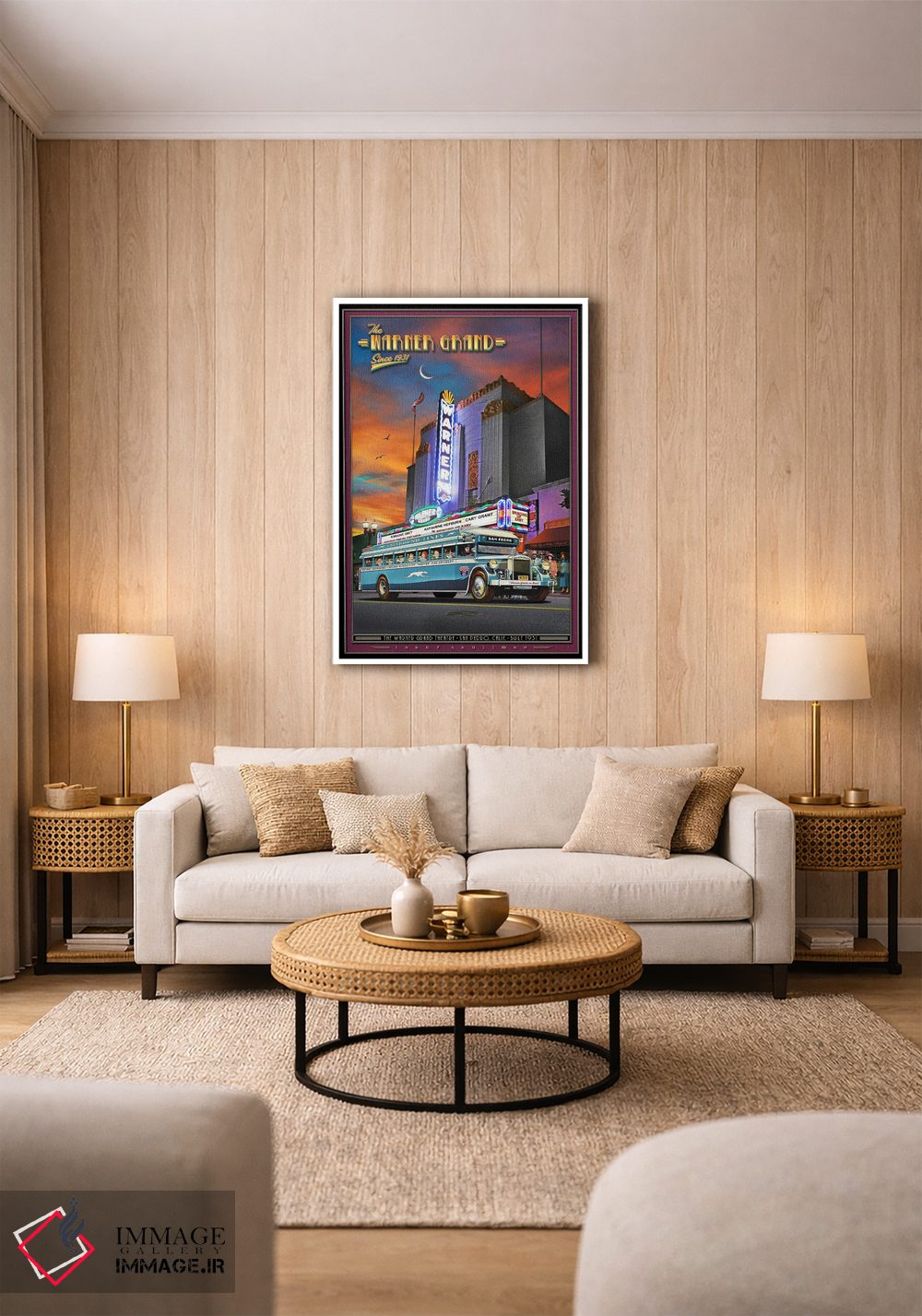 تابلو دکوراتیو تئاتر وارنر گرند اثر لری گروسمن - D1W