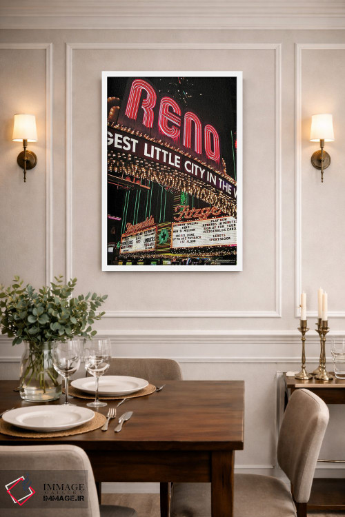 تابلو دکوراتیو بزرگ ترین شهر کوچک اثر لری گروسمن - D1W