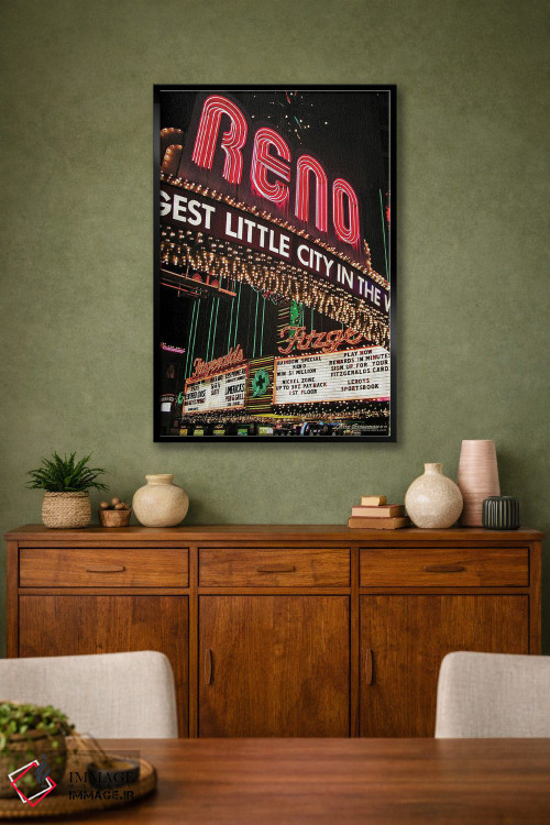 تابلو دکوراتیو بزرگ ترین شهر کوچک اثر لری گروسمن - D2B