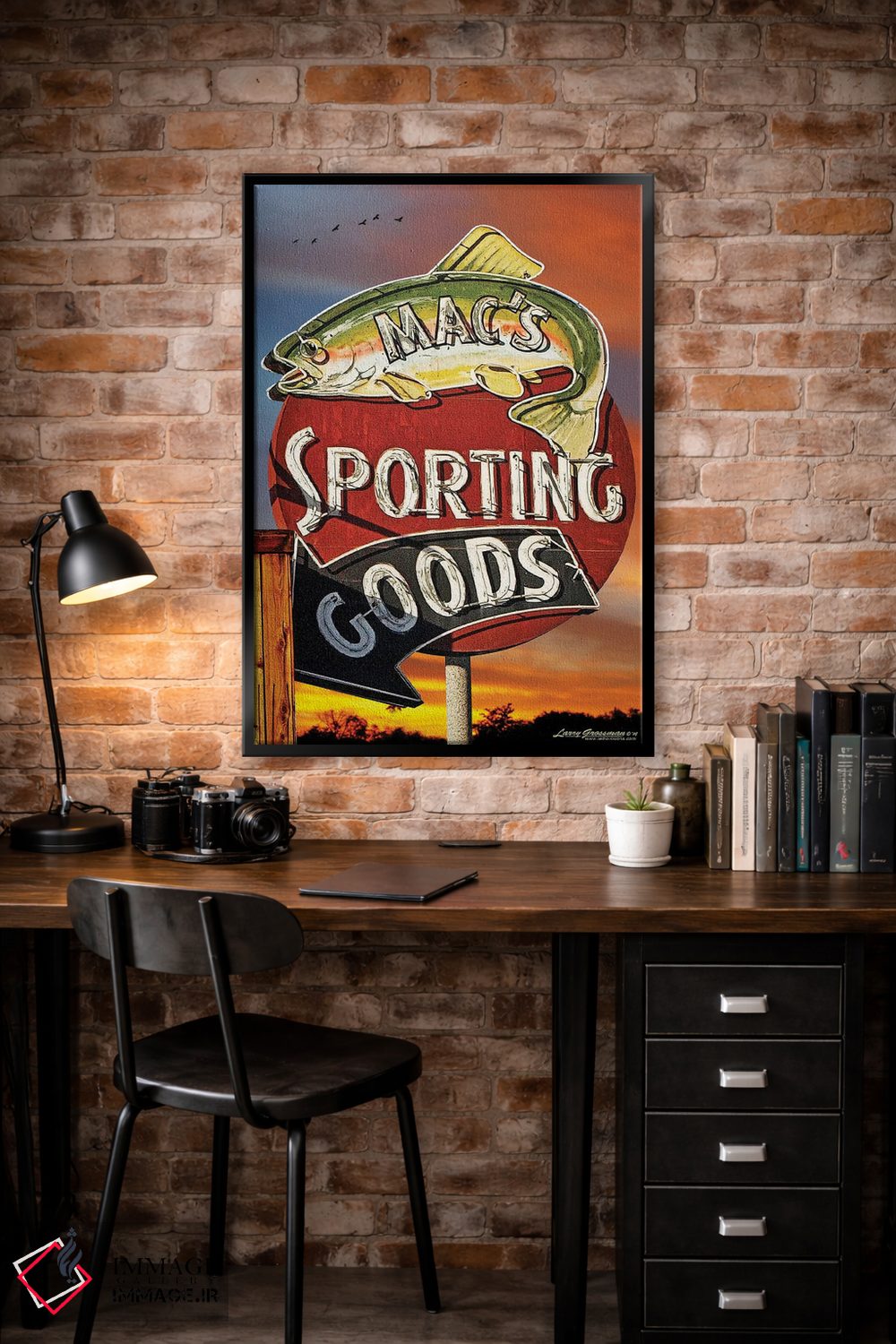 تابلو دکوراتیو لوازم ورزشی اثر لری گروسمن - D5B