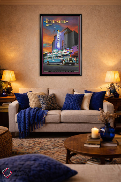 تابلو دکوراتیو تئاتر وارنر گرند اثر لری گروسمن - D4B