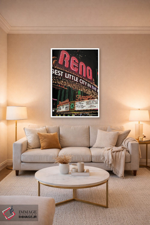 تابلو دکوراتیو بزرگ ترین شهر کوچک اثر لری گروسمن - D3W