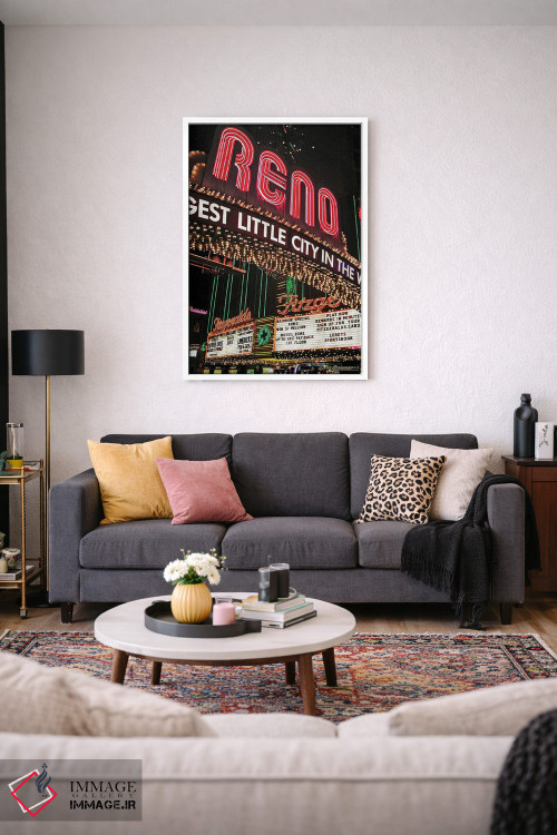 تابلو دکوراتیو بزرگ ترین شهر کوچک اثر لری گروسمن - D4W