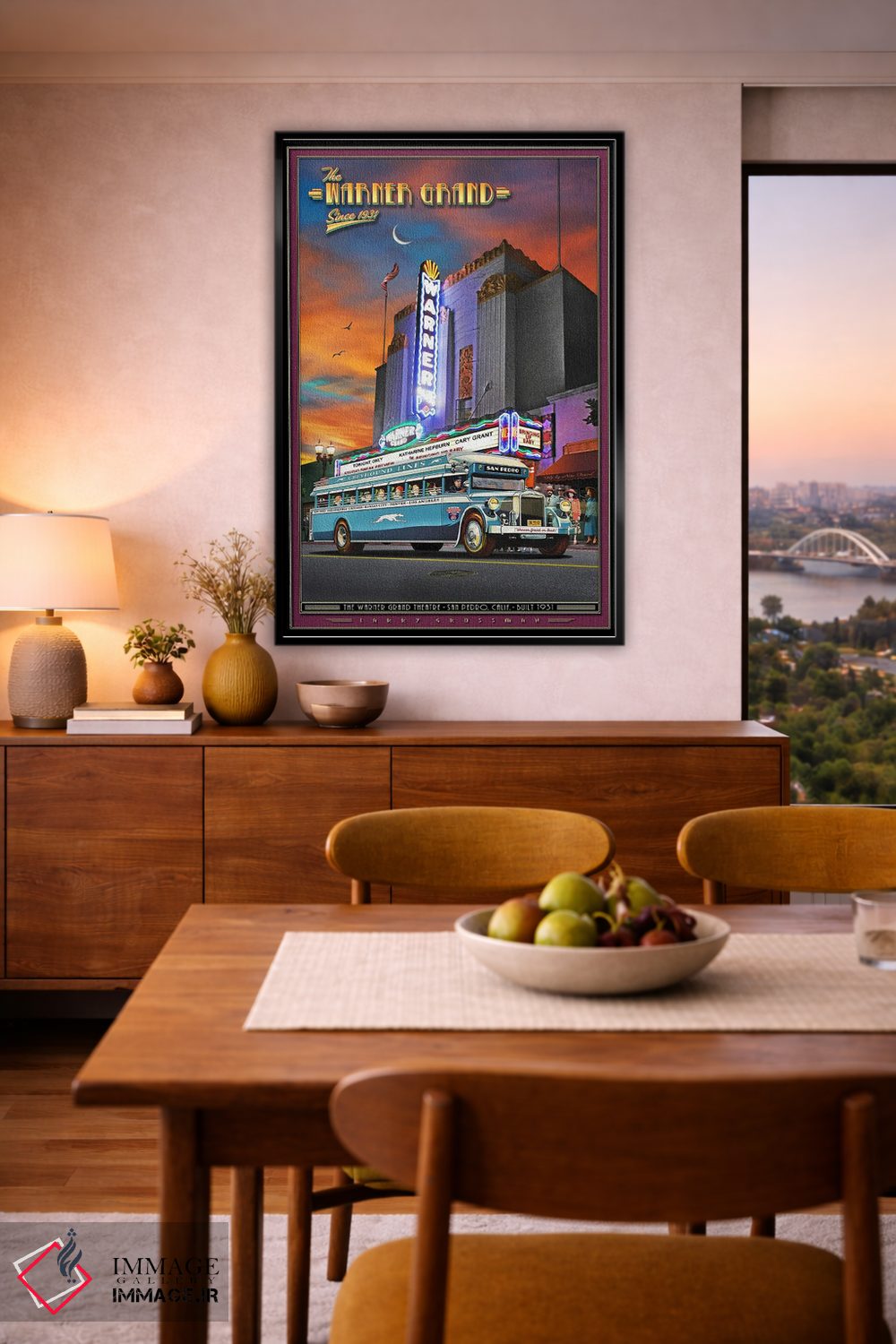 تابلو دکوراتیو تئاتر وارنر گرند اثر لری گروسمن - D6B
