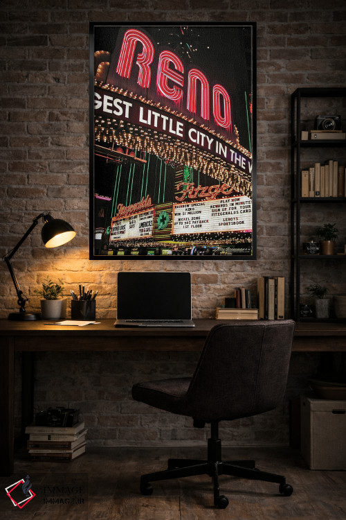 تابلو دکوراتیو بزرگ ترین شهر کوچک اثر لری گروسمن - D5B