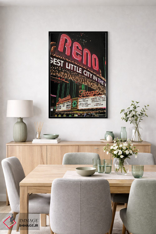 تابلو دکوراتیو بزرگ ترین شهر کوچک اثر لری گروسمن - D6B