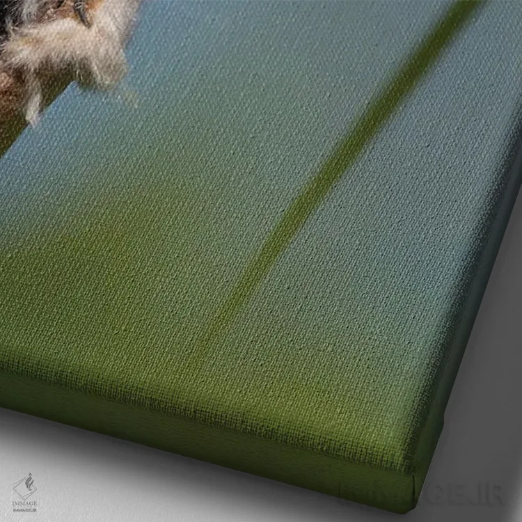 تابلو دکوراتیو آواز تاکیدی اثر لوئیس راث - نمای نزدیک بافت بوم