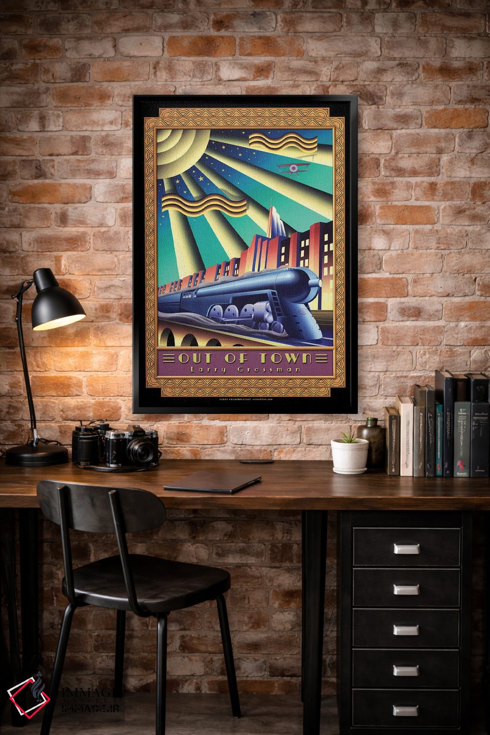 تابلو دکوراتیو خارج از شهر اثر لری گروسمن - D4B