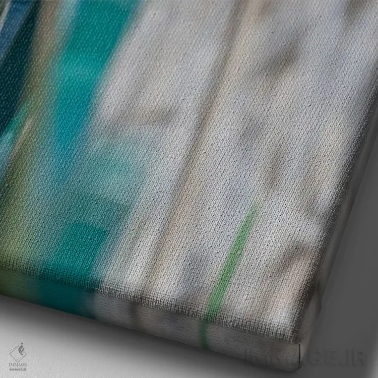 تابلو دکوراتیو پیچ و تاب بوکه اثر لوئیس راث - نمای نزدیک بافت بوم