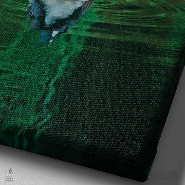 تابلو دکوراتیو یک شب زمرباور اثر لوئیس راث - نمای نزدیک بافت بوم