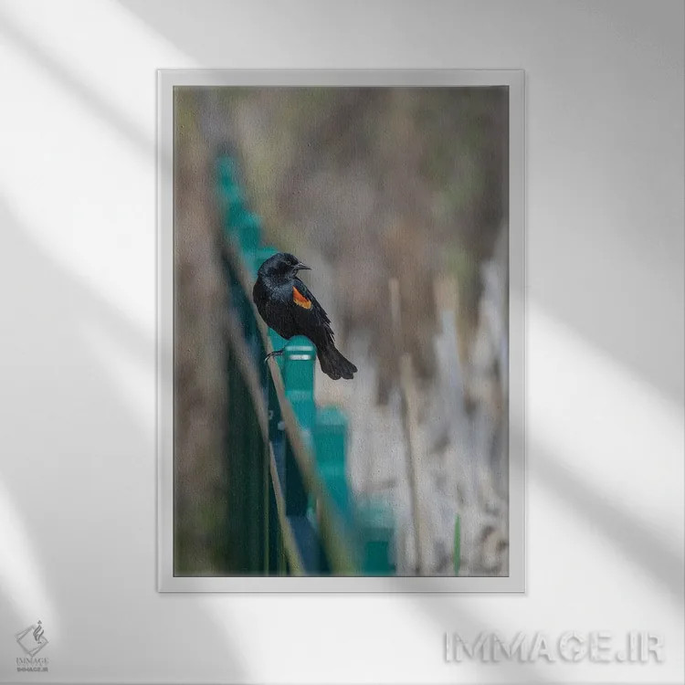 تابلو دکوراتیو پیچ و تاب بوکه اثر لوئیس راث - نمای قابدار سفید