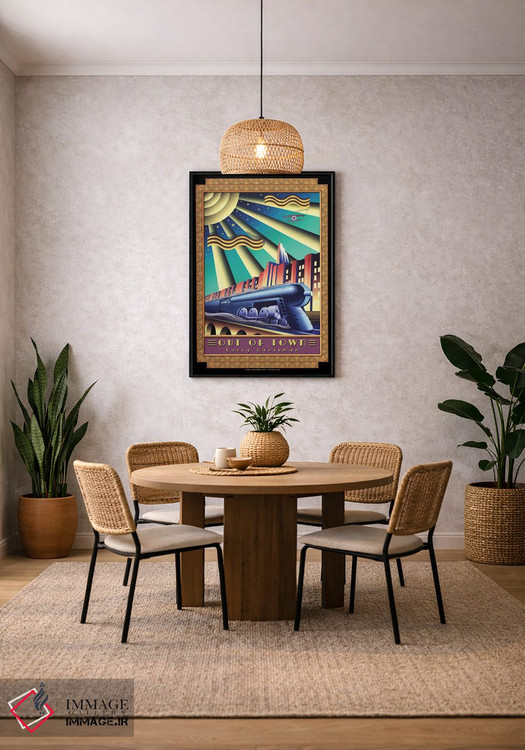 تابلو دکوراتیو خارج از شهر اثر لری گروسمن - D5B