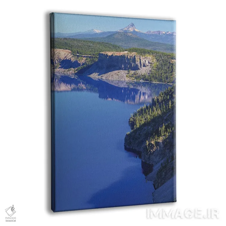 تابلو دکوراتیو لایه های دریاچه کرا تر اثر لوئیس راث - نمای پرسپکتیو محصول