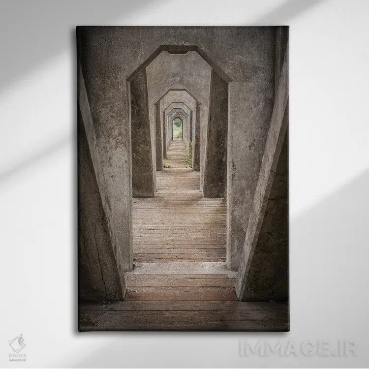 تابلو دکوراتیو عناصر اثر لوئیس راث - نمای روبهرو روی دیوار