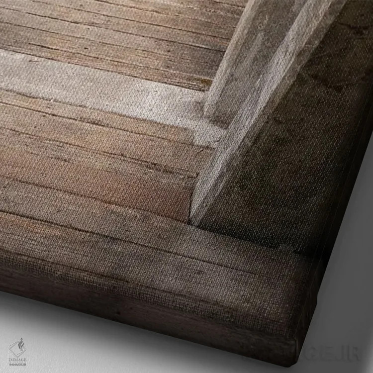 تابلو دکوراتیو عناصر اثر لوئیس راث - نمای نزدیک بافت بوم