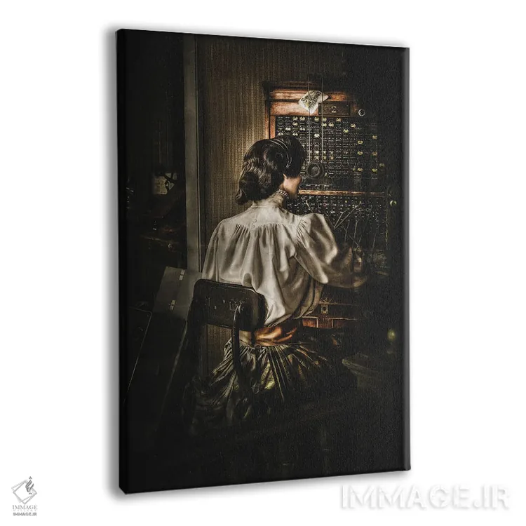 تابلو دکوراتیو اپراتور اثر لوئیس راث - نمای پرسپکتیو محصول