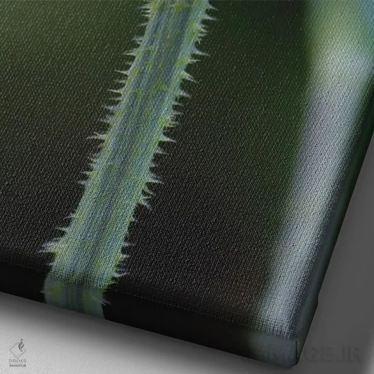 تابلو دکوراتیو خار اثر لوئیس راث - نمای نزدیک بافت بوم