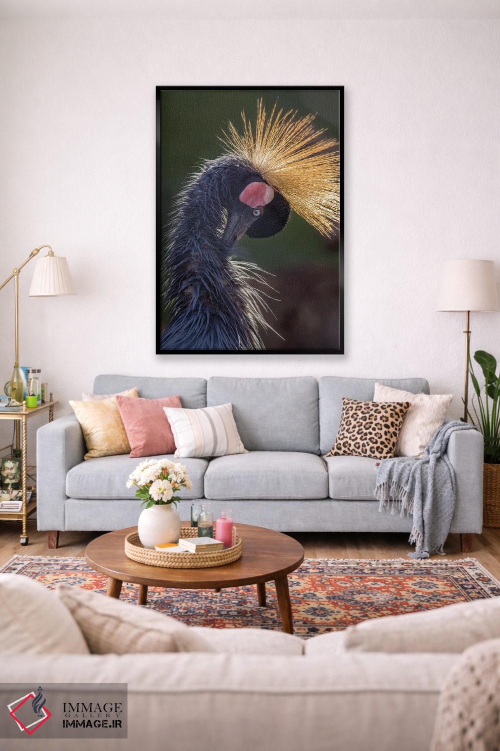 تابلو دکوراتیو درنا با سر خم شده اثر لوئیس راث - D1B