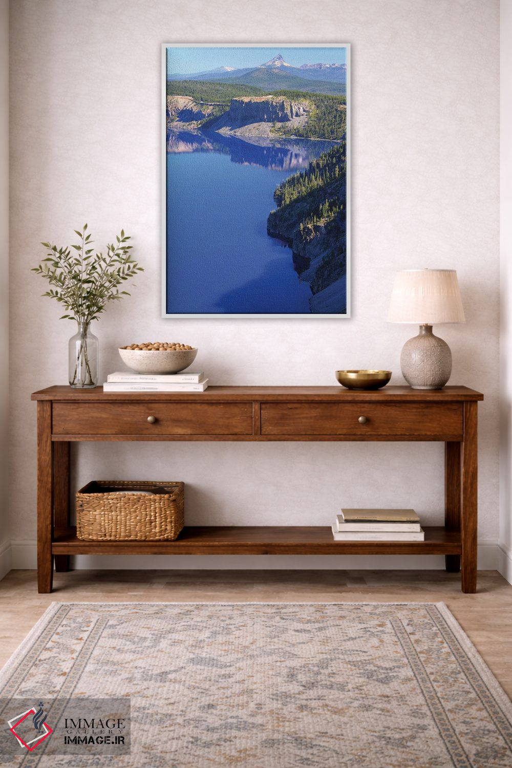 تابلو دکوراتیو لایه های دریاچه کرا تر اثر لوئیس راث - D2W