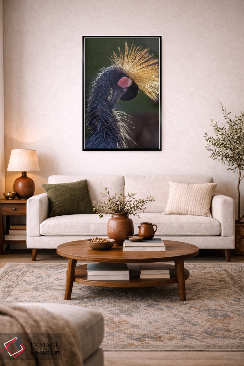 تابلو دکوراتیو درنا با سر خم شده اثر لوئیس راث - D4B