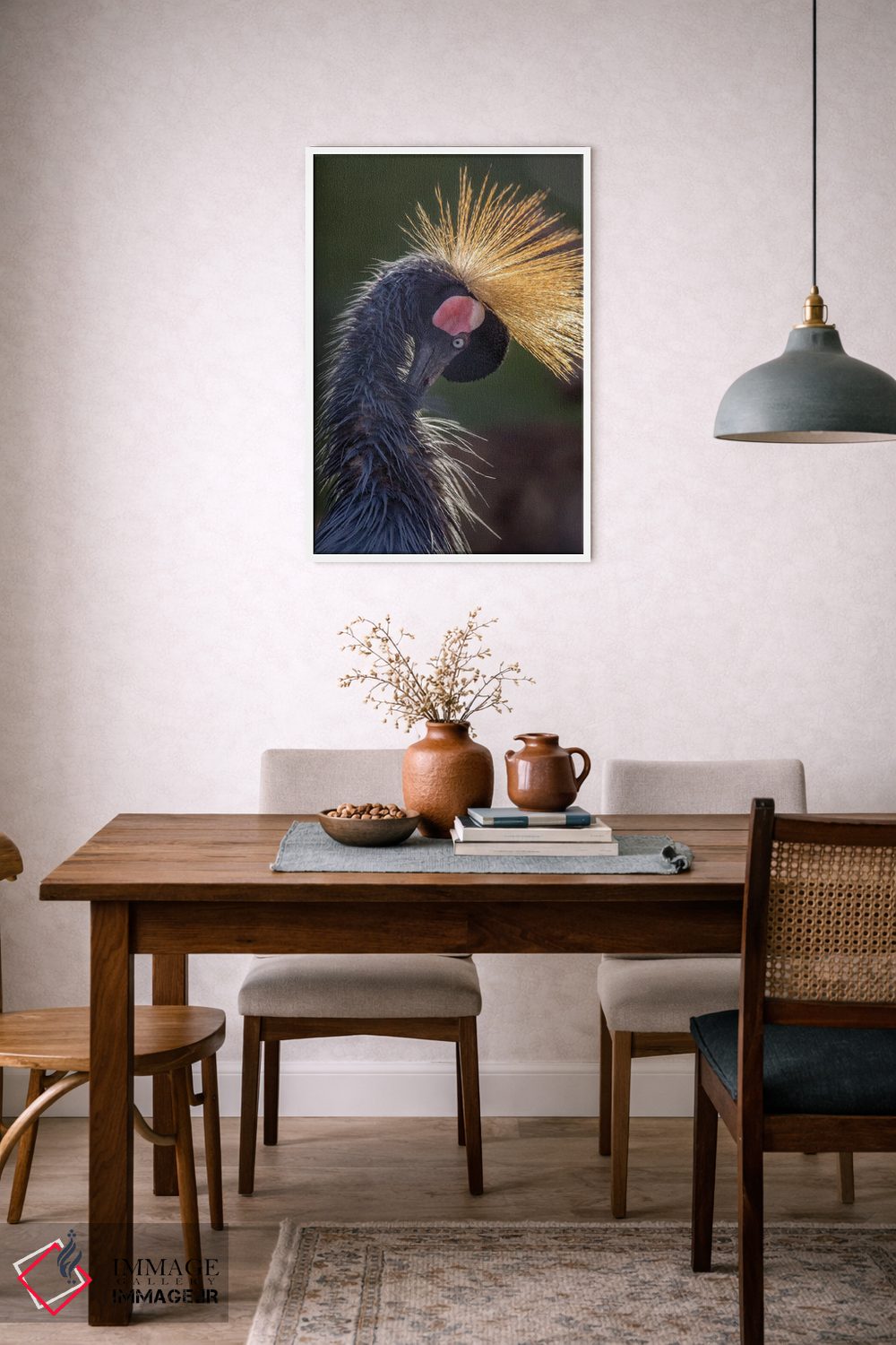 تابلو دکوراتیو درنا با سر خم شده اثر لوئیس راث - D6W