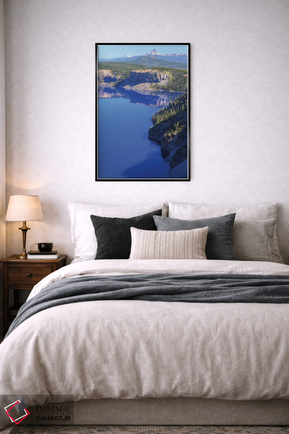 تابلو دکوراتیو لایه های دریاچه کرا تر اثر لوئیس راث - D6B