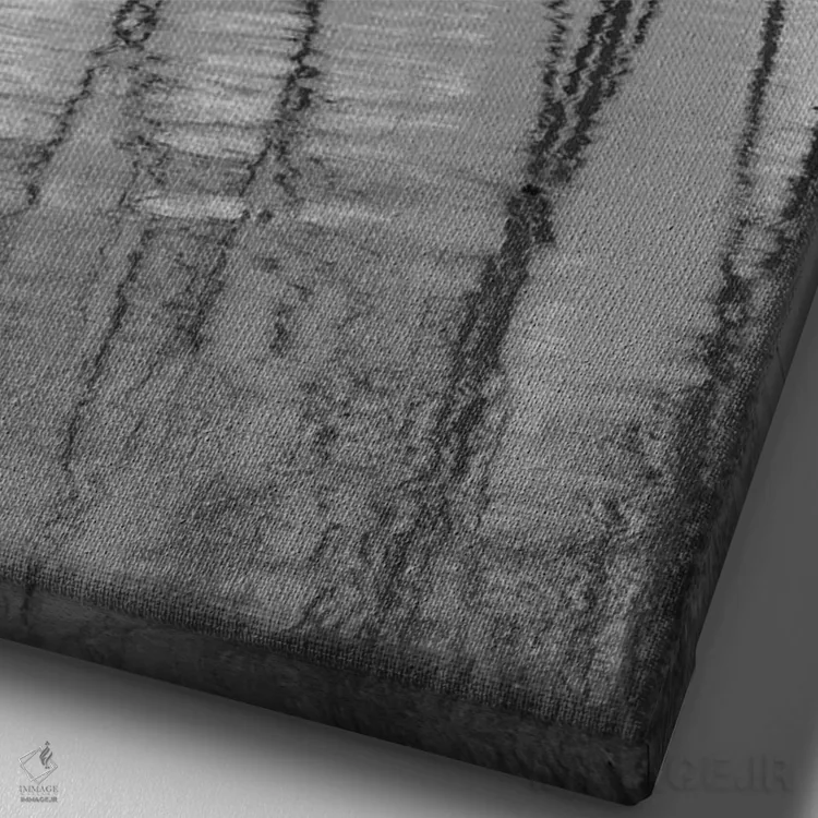 تابلو دکوراتیو انعکاس های درهم تنیده اثر لوئیس راث - نمای نزدیک بافت بوم