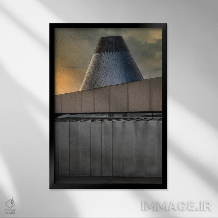 تابلو دکوراتیو اون بالا قرار دارد اثر لوئیس راث - نمای قابدار مشکی