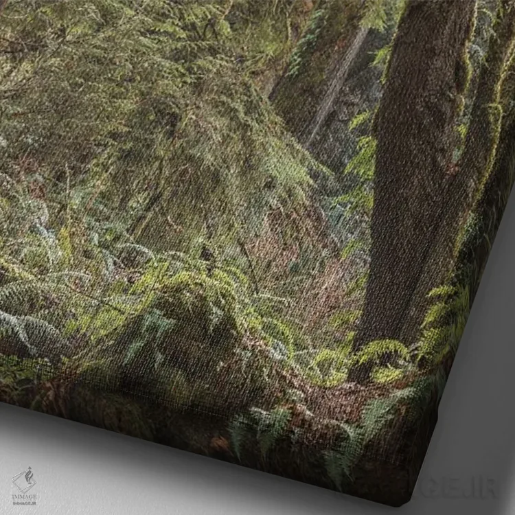 تابلو دکوراتیو نور درخت ۲۰۲۰ اثر لوئیس راث - نمای نزدیک بافت بوم