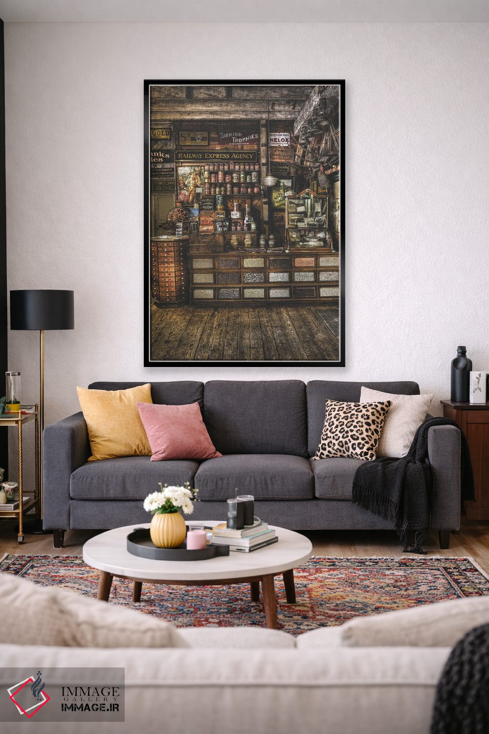 تابلو دکوراتیو فروشگاه قدیمی از گذشته اثر لوئیس راث - D2B