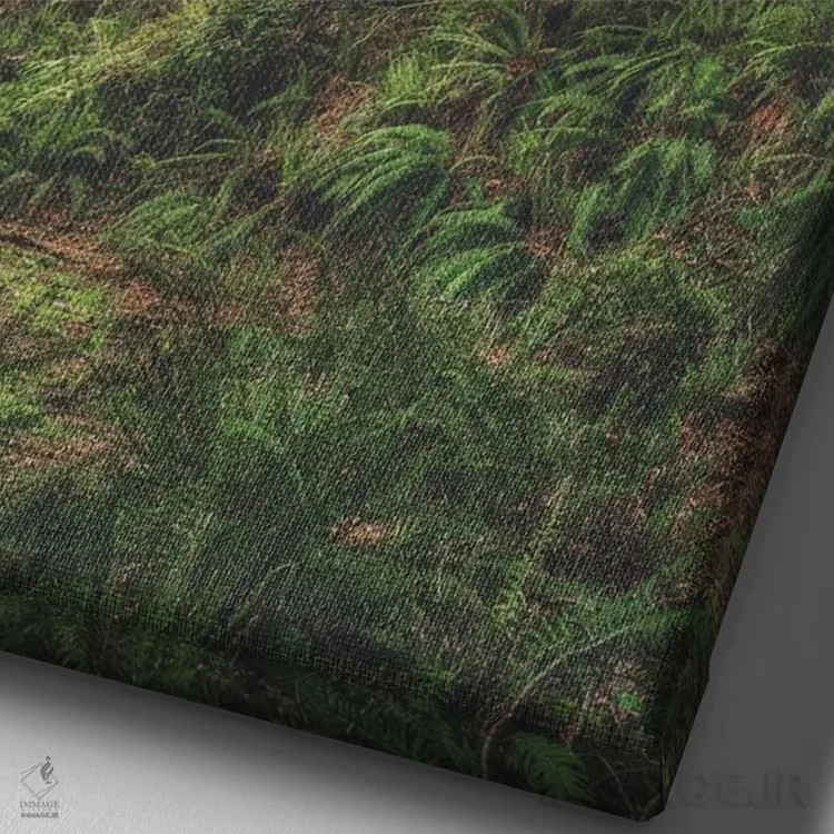 تابلو دکوراتیو روشنایی ها از بالا اثر لوئیس راث - نمای نزدیک بافت بوم