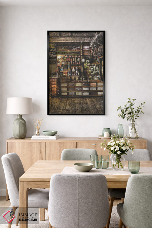 تابلو دکوراتیو فروشگاه قدیمی از گذشته اثر لوئیس راث - D6B