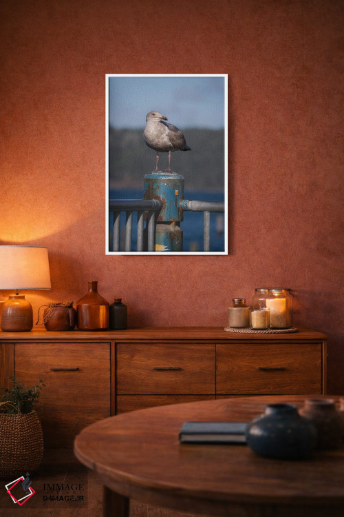 تابلو دکوراتیو پرتره مرغ دریایی اثر لوئیس راث - D4W