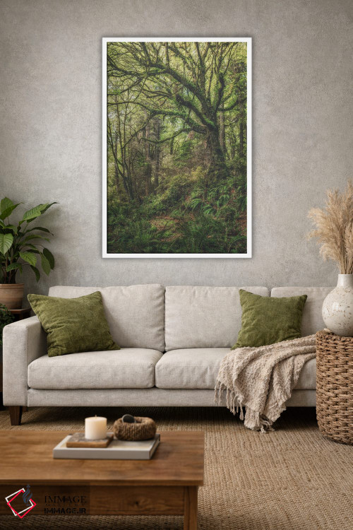 تابلو دکوراتیو روشنایی ها از بالا اثر لوئیس راث - D1W