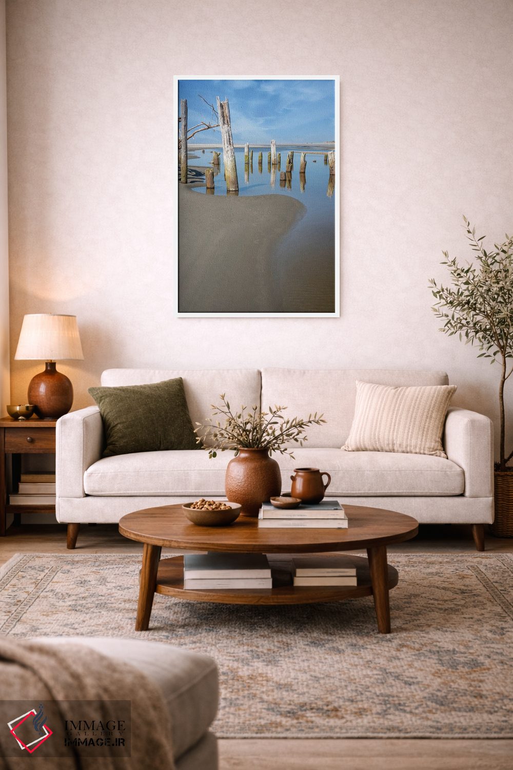 تابلو دکوراتیو خطوط دار اثر لوئیس راث - D3W