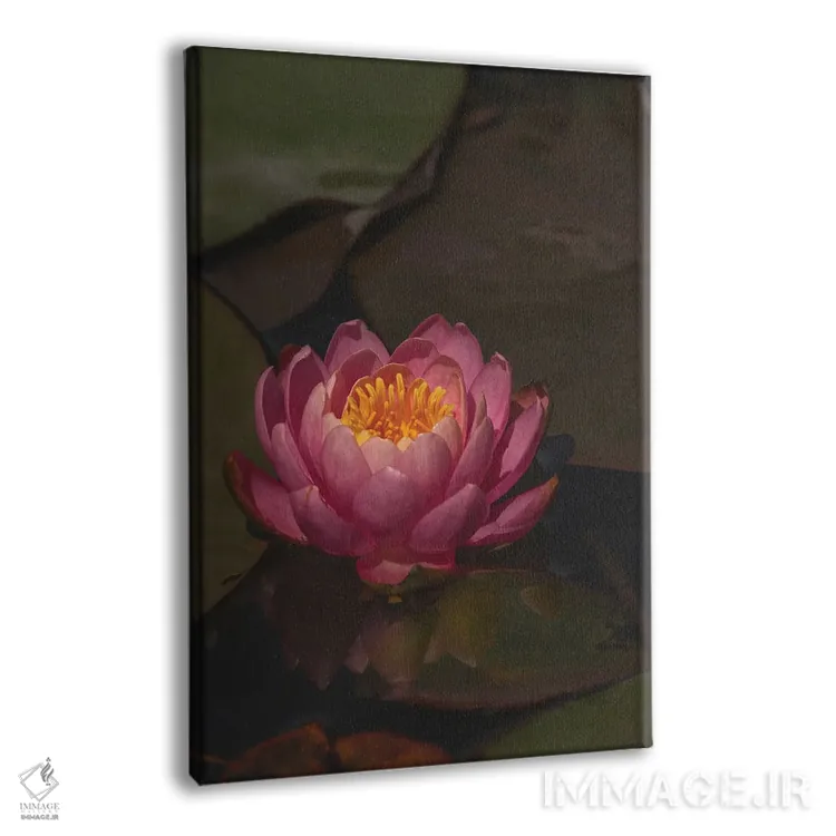 تابلو دکوراتیو نیلوفر آبی تنها اثر لوئیس راث - نمای پرسپکتیو محصول