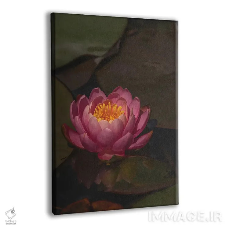 تابلو دکوراتیو نیلوفر آبی تنها اثر لوئیس راث - نمای پرسپکتیو محصول