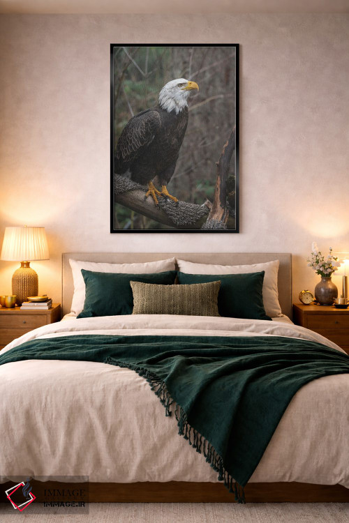 تابلو دکوراتیو عقاب تک بال اثر لوئیس راث - D3B