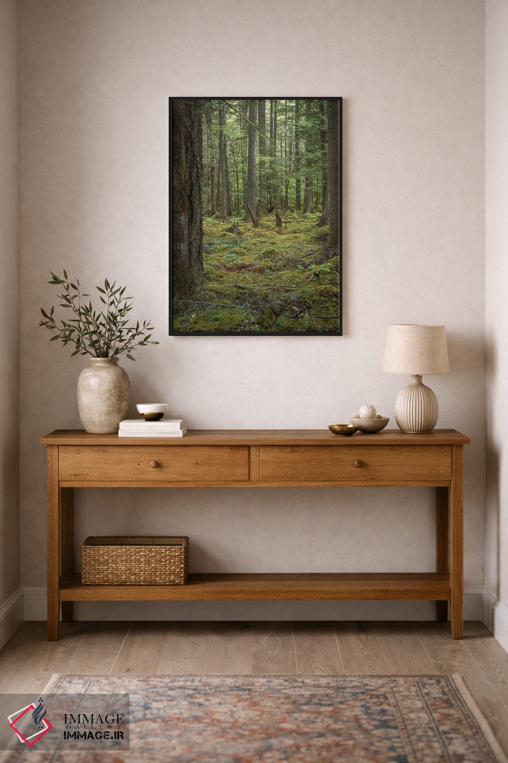 تابلو دکوراتیو خزه و سرخس کوهی اثر لوئیس راث - D2B