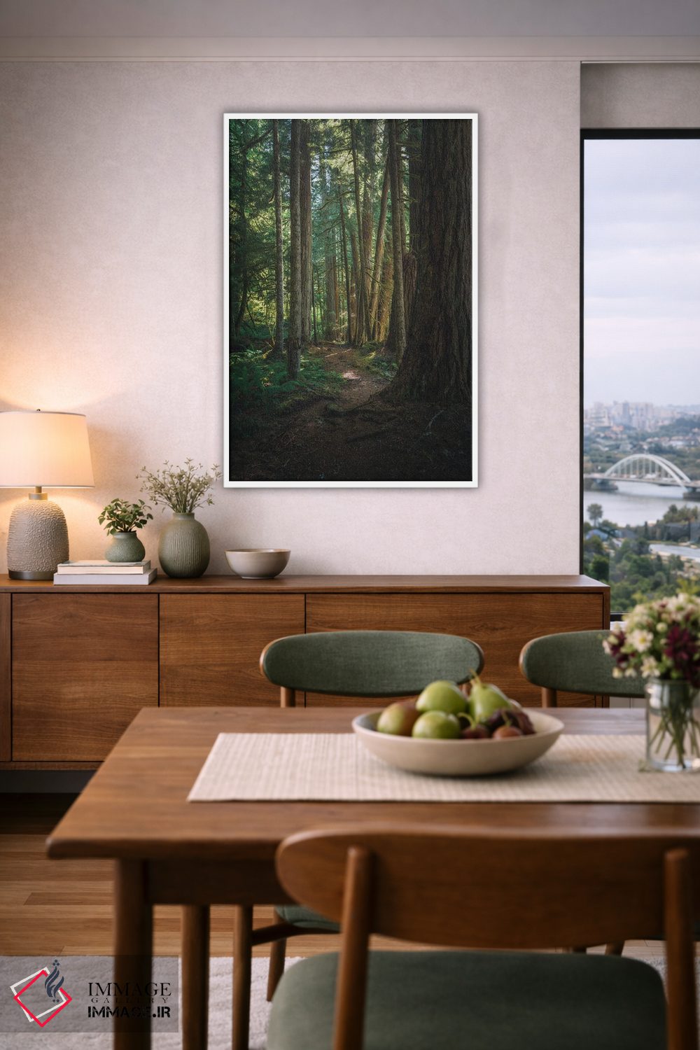 تابلو دکوراتیو قدم زنی در جنگل فدراسیون اثر لوئیس راث - D6W