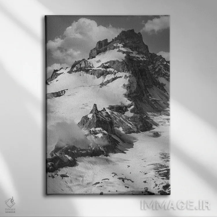 تابلو دکوراتیو در میان ابرها اثر لوئیس راث - نمای روبهرو روی دیوار